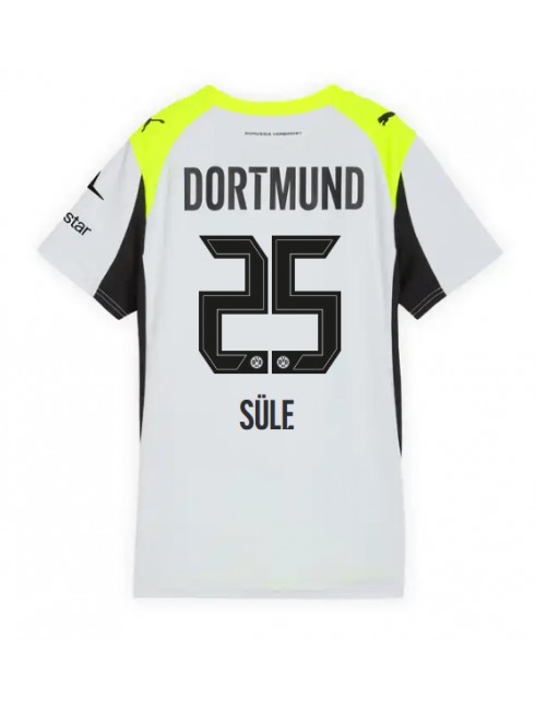 Borussia Dortmund Niklas Sule #25 Auswärtstrikot für Frauen 2025-26 Kurzarm Borussia Dortmund Niklas Sule #25 Auswärtstrikot für Frauen 2025-26 Kurzarm